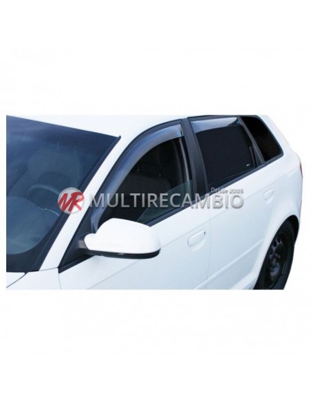 DERIVABRISAS O DEFLECTORES  MARCA CLIMAIR PARA AUDI A2 5 PUERTAS 2000-2005 PUERTAS TRASERAS ACABADO AHUMADO