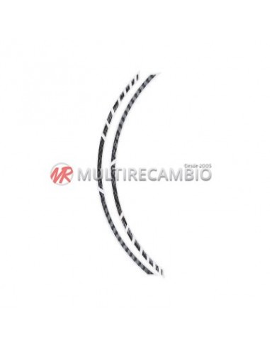 FOLIATEC RACING CON FRANJA DE PIN ESTRUCTURADO EN CARBONO - ANCHO = 7 MM: 14X 41 CM