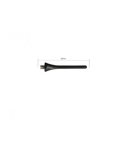 Microantena 8V 6,3 cm negra