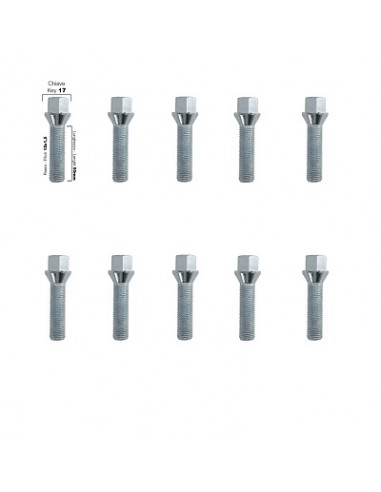 10 tornillos cap.17 14x1,5 l.50mm