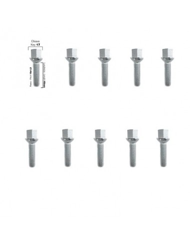 10 tornillos ch.17 12x1,5 l.40mm...