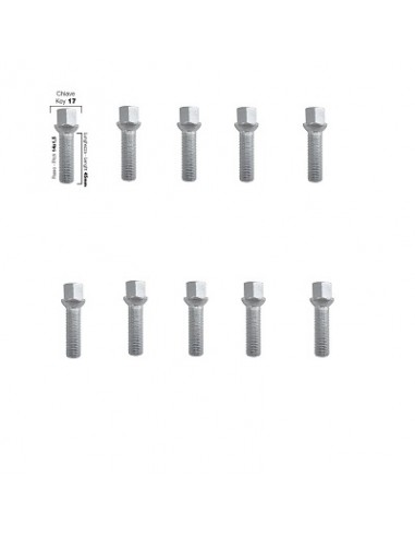 10 tornillos ch.17 14x1,5 l.45mm...