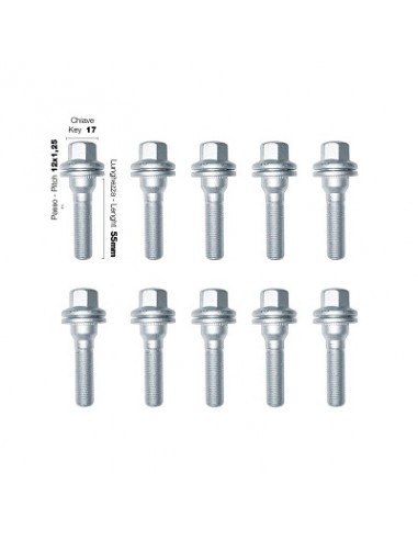 10 tornillos cap.17 12x1,25 l.55mm...