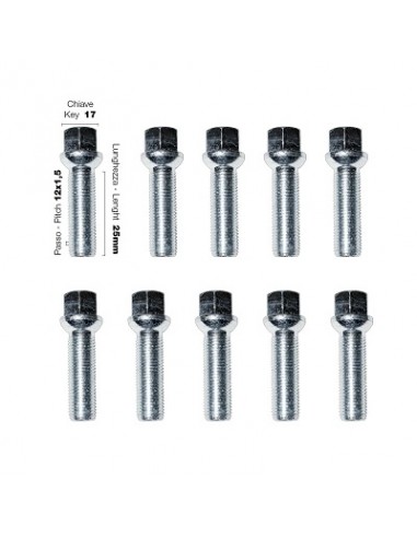 10 tornillos ch.17 12x1,5 l.25mm...