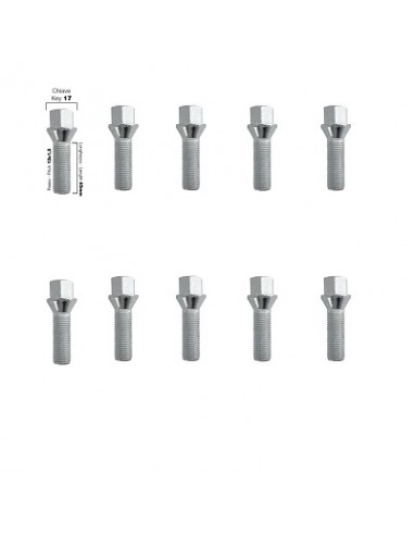 10 tornillos cap.17 14x1,5 l.40mm