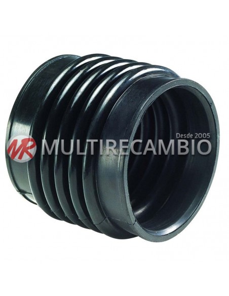 Manguera de silicona flexible - Negra - 76-> 76 mm - Longitud 82 mm