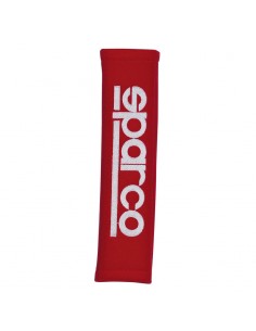 Sparco Almohadilla para cinturón de seguridad de 2 pulgadas, Rojo